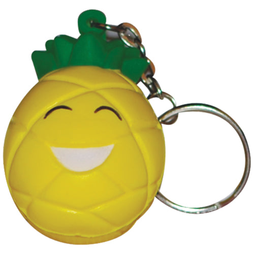 Branded Pineapple Stress Toy Keyring