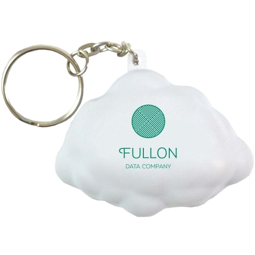 Branded Cloud Stress Toy Keyring