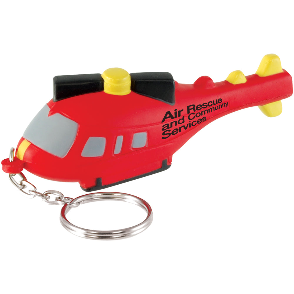 Branded Helicopter Stress Toy Keyring