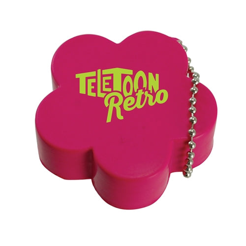 Branded Flower Stress Toy Keyring