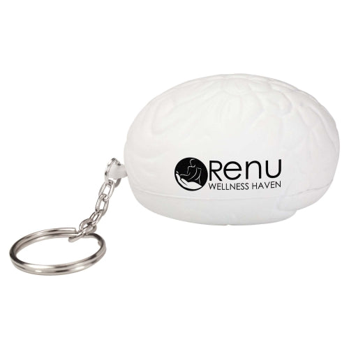 Branded Brain Stress Toy Keyring