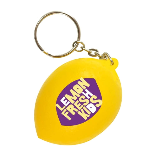 Branded Lemon Stress Toy Keyring