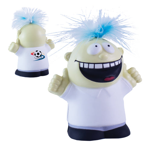 Branded Crazy Hair Man Stress Toy