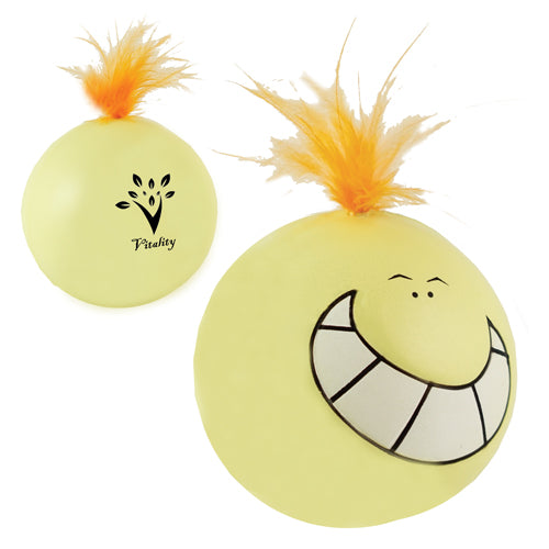 Branded Crazy Hair Smiley Man Stress Toy