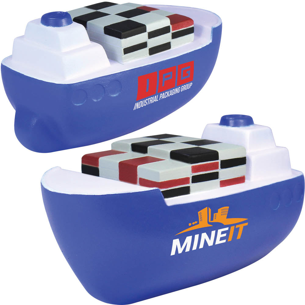 Branded Cargo Ship Stress Toy - S2110