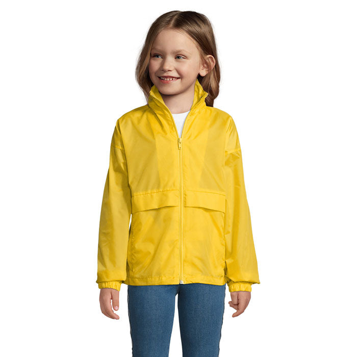Branded Kids Packable Windbreaker colour option GO