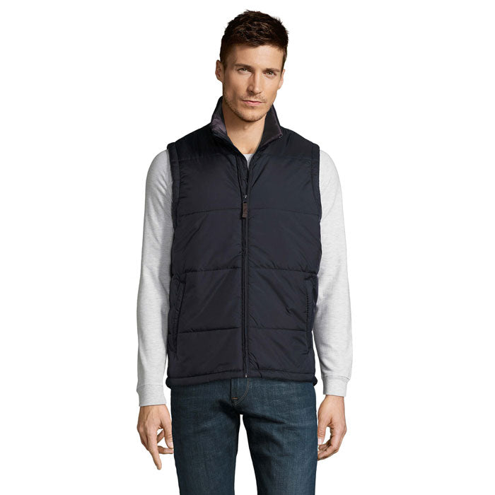 Branded Quilted Bodywarmer in Blue