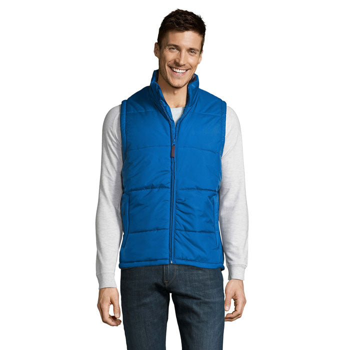 Branded Quilted Bodywarmer in Blue