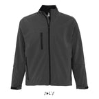Branded Men's Waterproof Zip-Through Jacket in Black