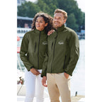 Branded Men's Waterproof Zip-Through Jacket in use