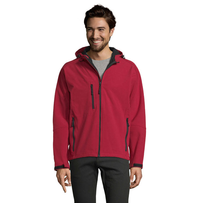 Branded Men's Waterproof Softshell Jacket colour option PE