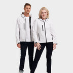 Branded Men's Waterproof Softshell Jacket in use