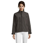 Branded Women's Waterproof Zip-Through Jacket in Black