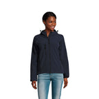 Branded Women's Waterproof Softshell Jacket in Blue