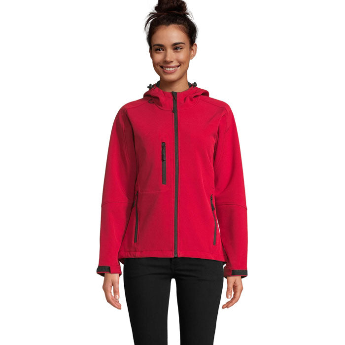 Branded Women's Waterproof Softshell Jacket colour option PE
