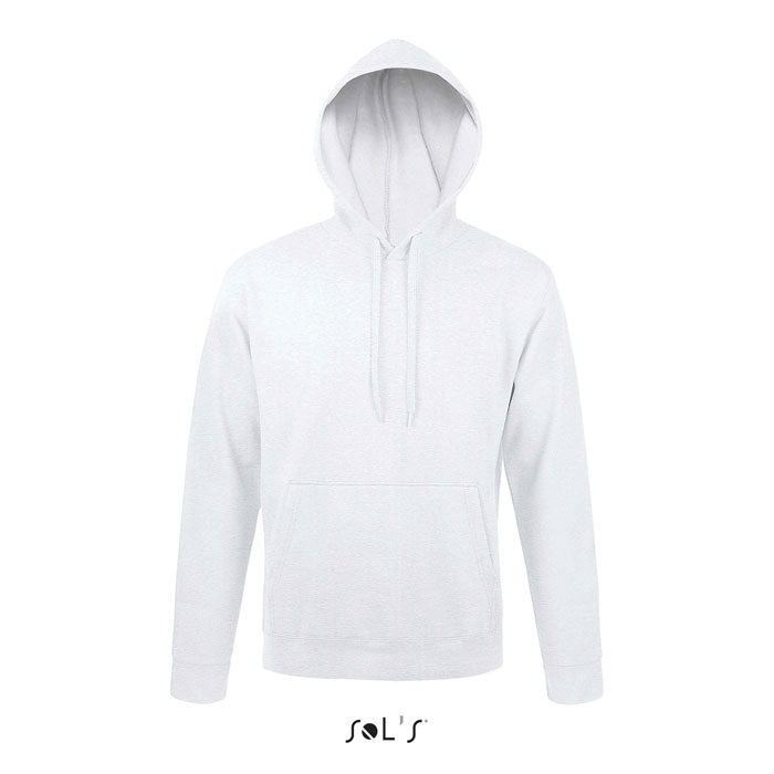 Branded Fitted Pullover Hoodie in Grey