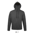 Branded Fitted Pullover Hoodie in Grey