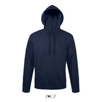 Branded Fitted Pullover Hoodie in Blue