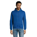 Branded Fitted Pullover Hoodie in Blue