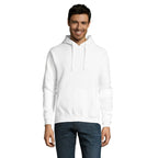 Branded Fitted Pullover Hoodie in White