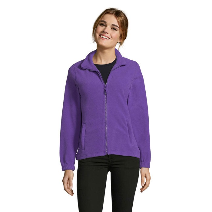 Branded Women's Zipped Fleece Jacket colour option DA