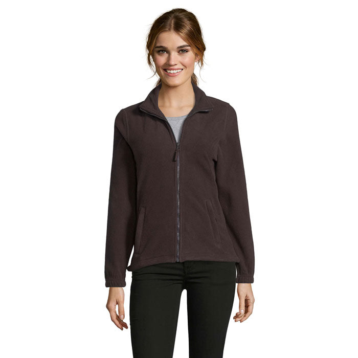 Branded Women's Zipped Fleece Jacket colour option DC