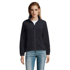 Branded Women's Zipped Fleece Jacket in Blue