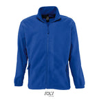 Branded Men's Zipped Fleece Jacket in Blue