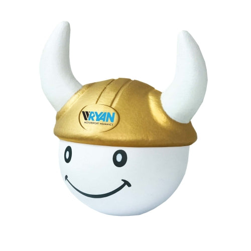 Branded Viking Head Stress Toy