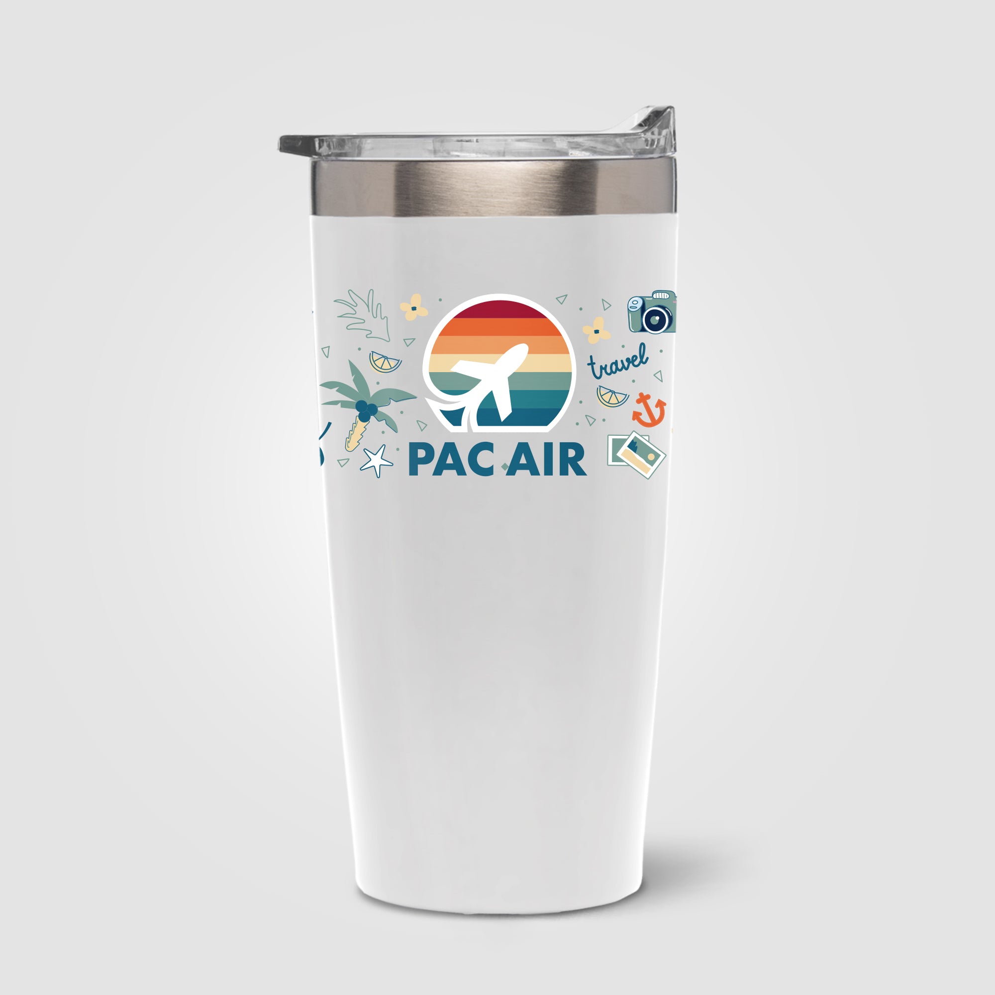 Branded Stainless Steel Tall Tumbler