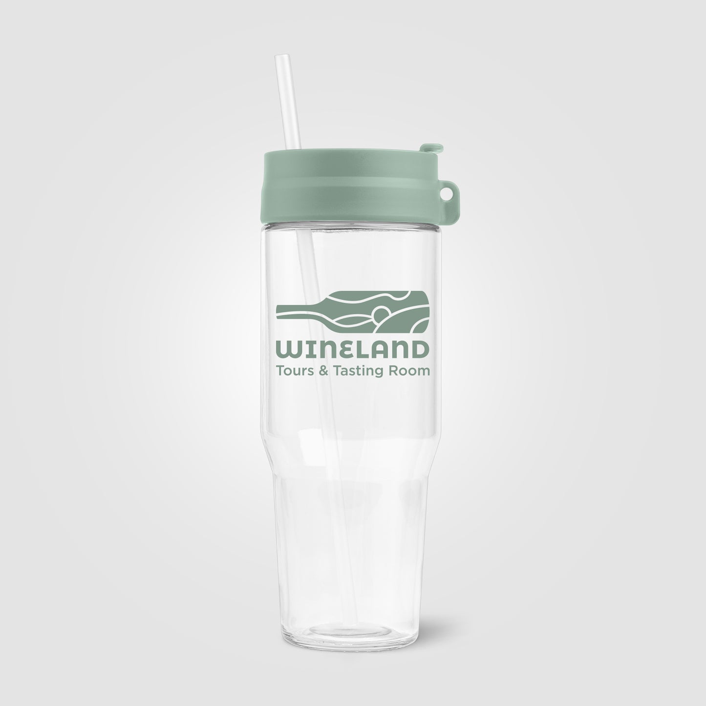 Recycled Glass Straw Tumbler