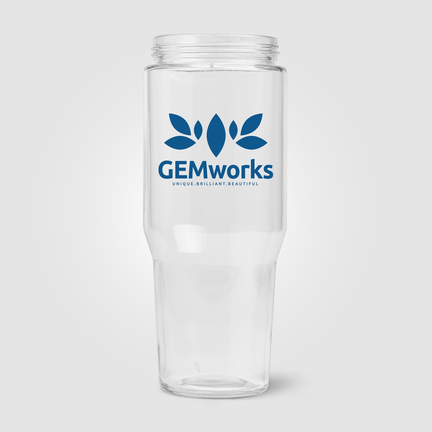Recycled Glass Straw Tumbler