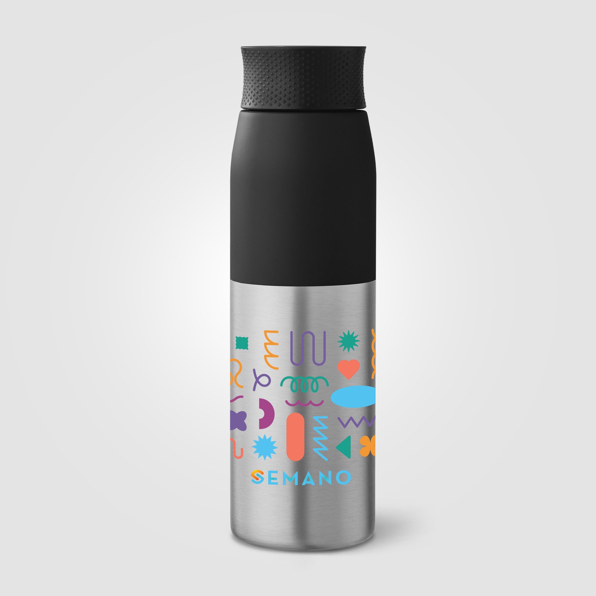 Branded Stainless Steel and Colour Water Bottle