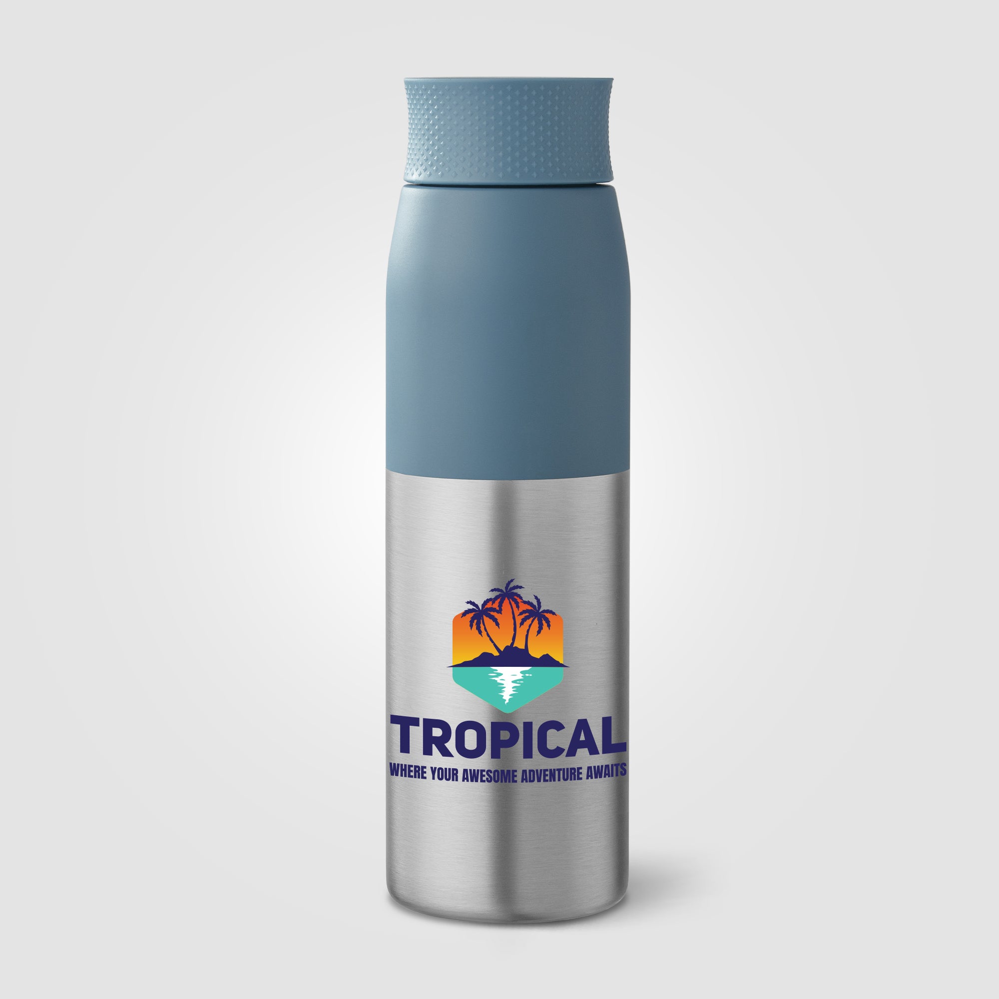 Branded Stainless Steel and Colour Water Bottle