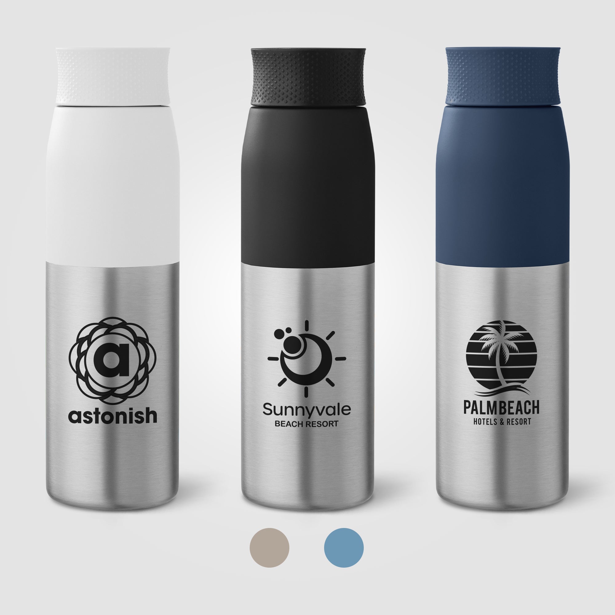 Branded Stainless Steel and Colour Water Bottle