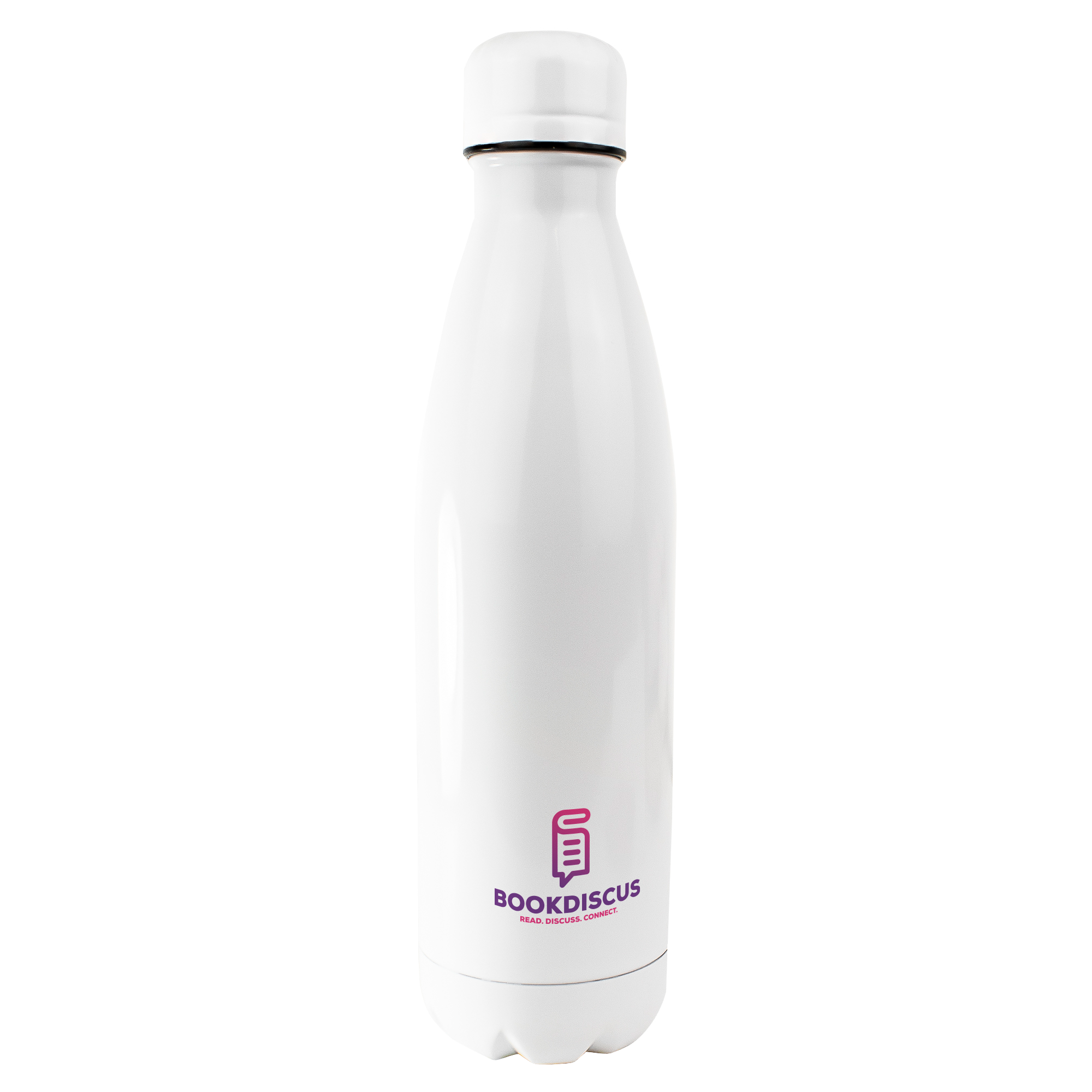 Branded Engraved or Printed Thermal Water Bottle - White
