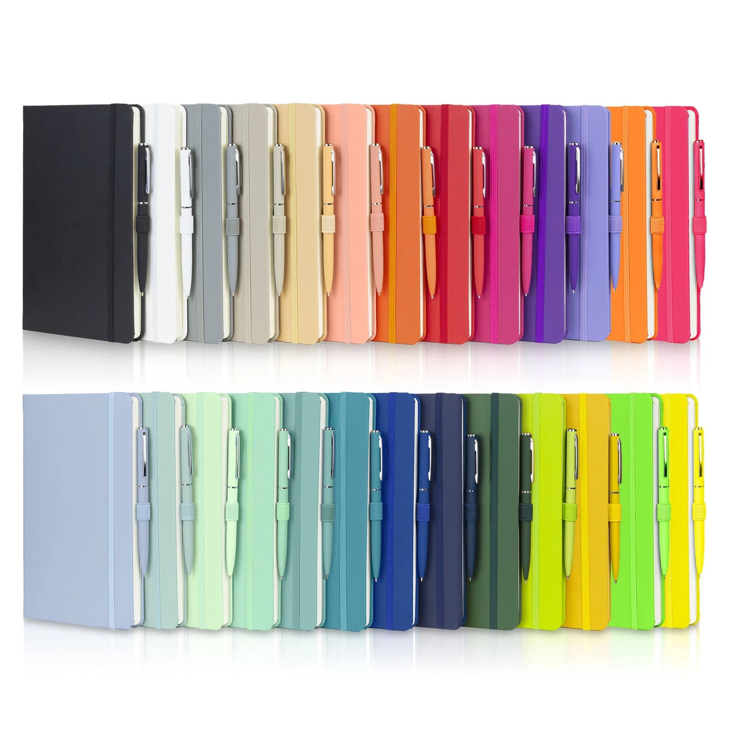 Soft feel PU Leather A5 Wilson A5 notebook & Wright ballpen set