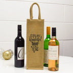 Wine Bottle Jute Bag