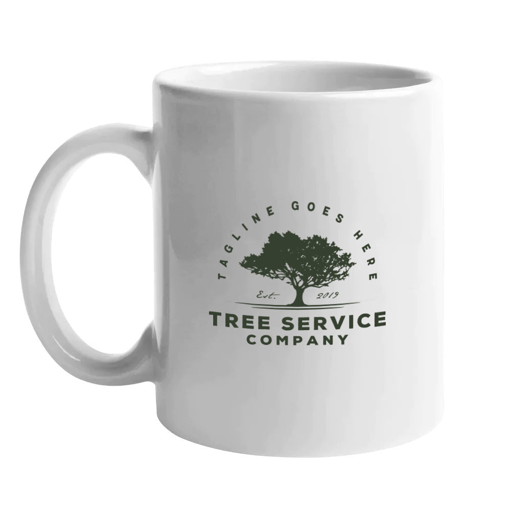 Branded White Ceramic Mug 11oz