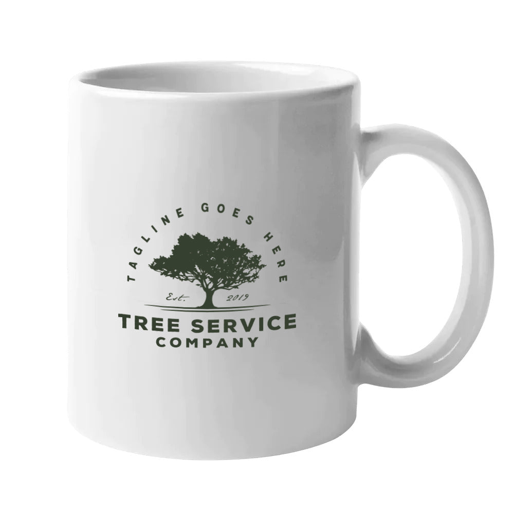 Branded White Ceramic Mug 11oz