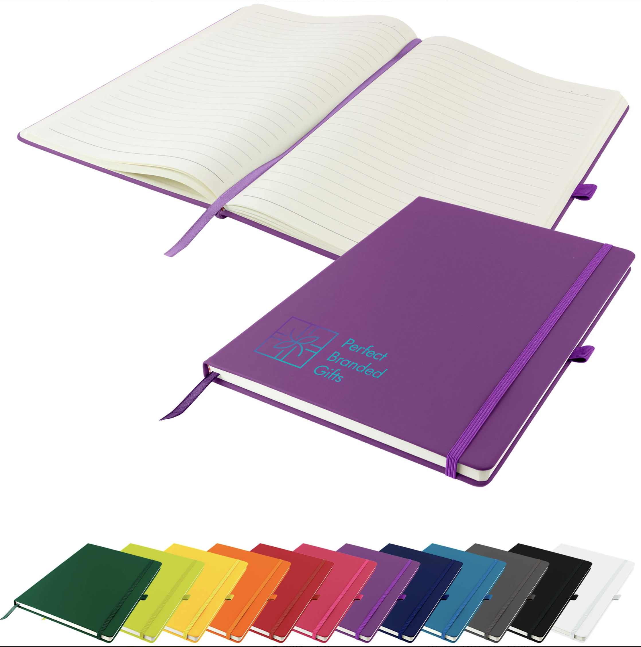 Soft feel PU Leather A4 Notebook – Perfect Branded Gifts