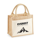 Jute Medium Bag with Cotton Front
