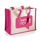 Colourful Cotton Jute Shopper Bag