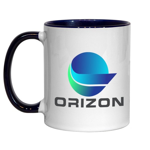 Branded Mug with Coloured Handle