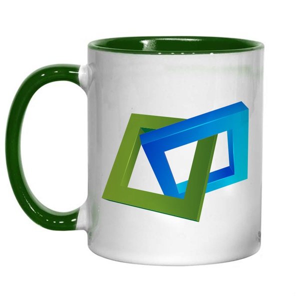 Branded Mug with Coloured Handle