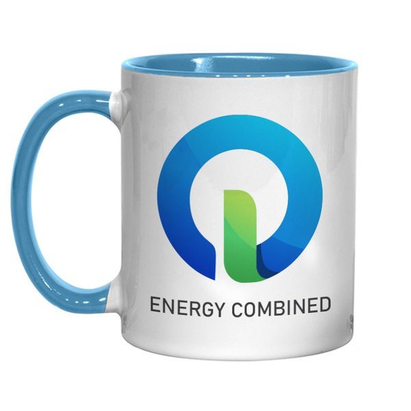 Branded Mug with Coloured Handle