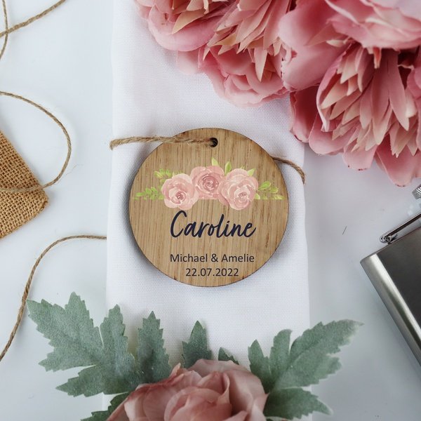 Custom Round Wooden Place Settings