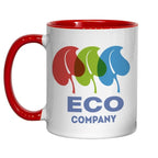 Branded Mug with Coloured Handle