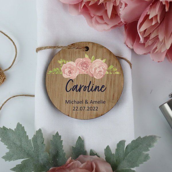 Custom Round Wooden Place Settings