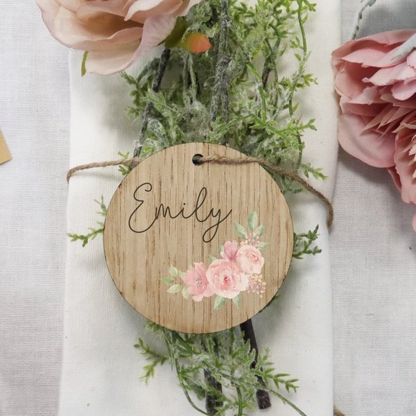 Custom Round Wooden Place Settings